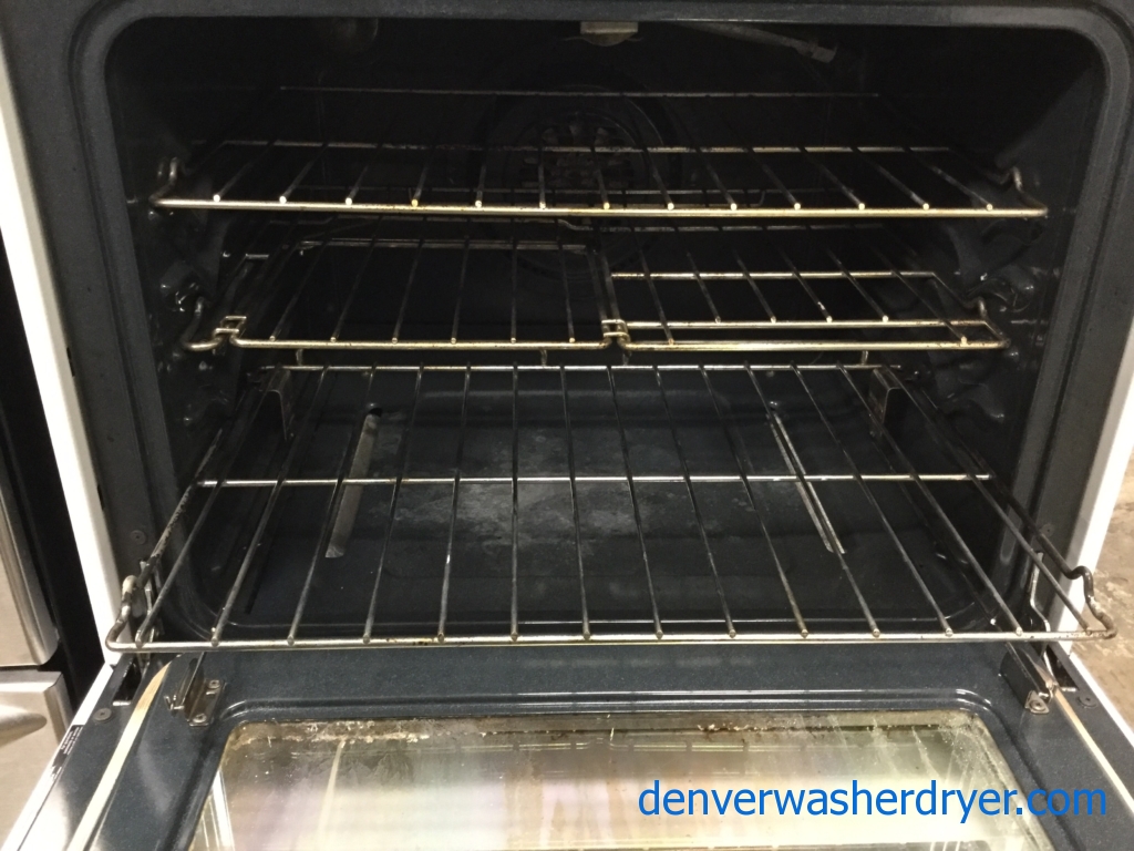 White 30″ Gas Range, 5-Burner, Convection Oven, Used, Works Great, 1-Year Warranty!
