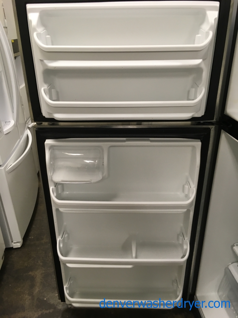 Stunning Stainless Refrigerator, Kenmore, Top-Mount, 18 Cu. Ft., Clean, Cold, Perfect