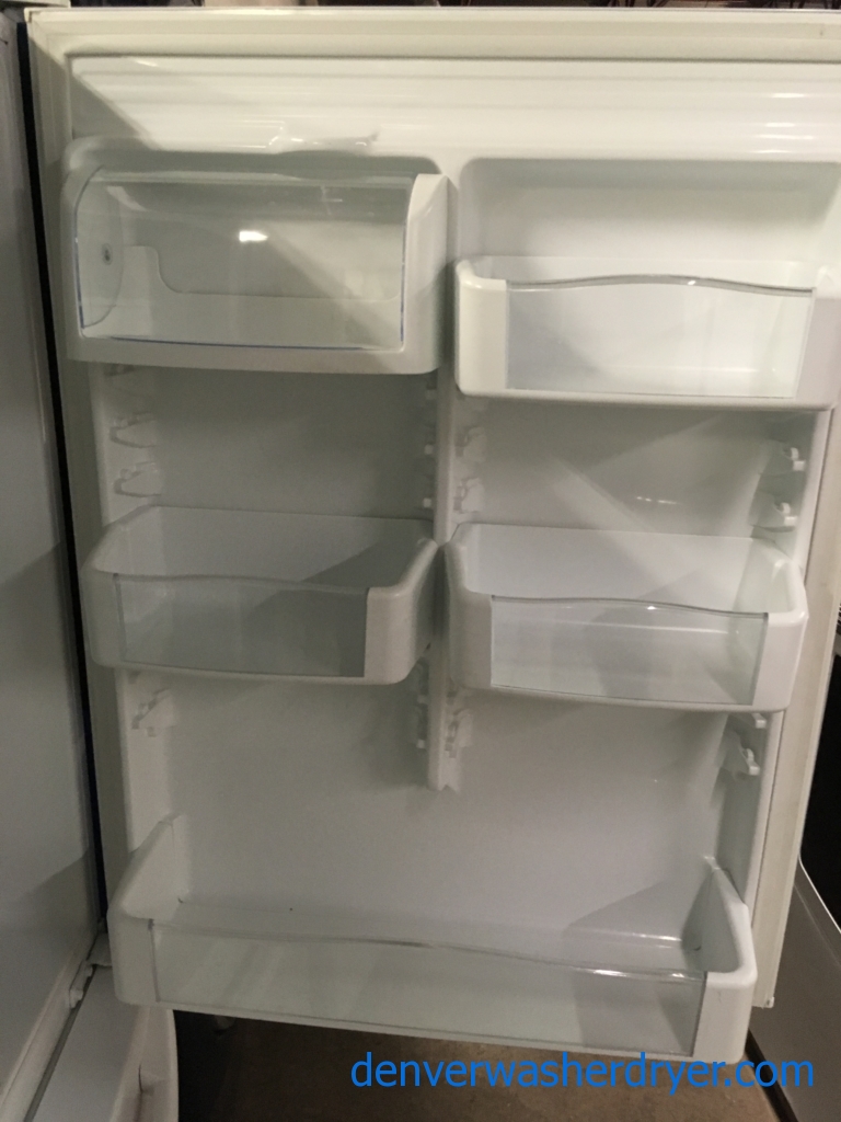 Bottom-Mount GE Refrigerator, White, 19.5 Cu. Ft., Energy Star, Clean, Cold, 1-Year Warranty!