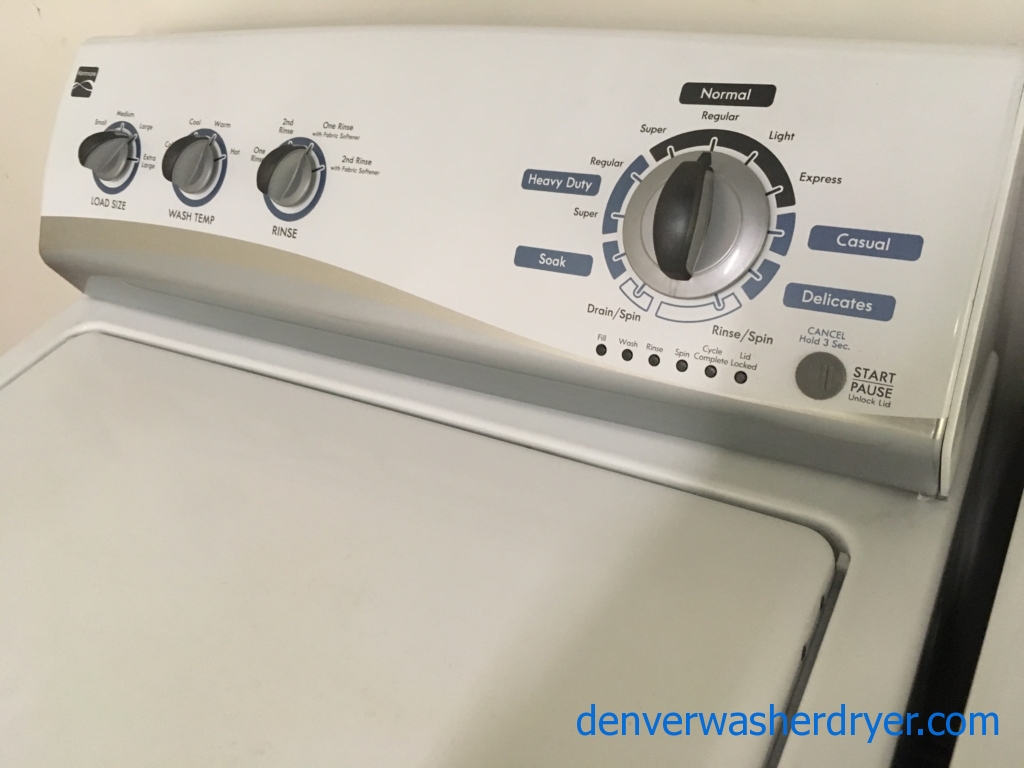Kenmore Top-Load Washing Machine, Full-Sized, w/Agitator, 1-Year Warranty!