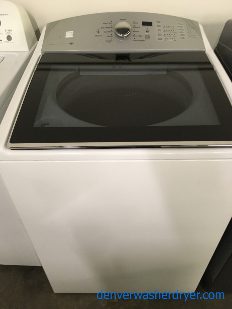 Near New Kenmore HE Top-Load Direct-Drive Steam Washer w/Accela-Soak, 1-Year Warranty