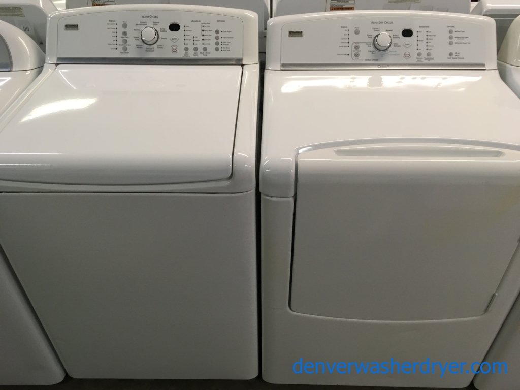Quality Refurbished Kenmore Elite Oasis-Series HE Top-Load Direct-Drive Washer & Electric Dryer Set, 1-Year Warranty