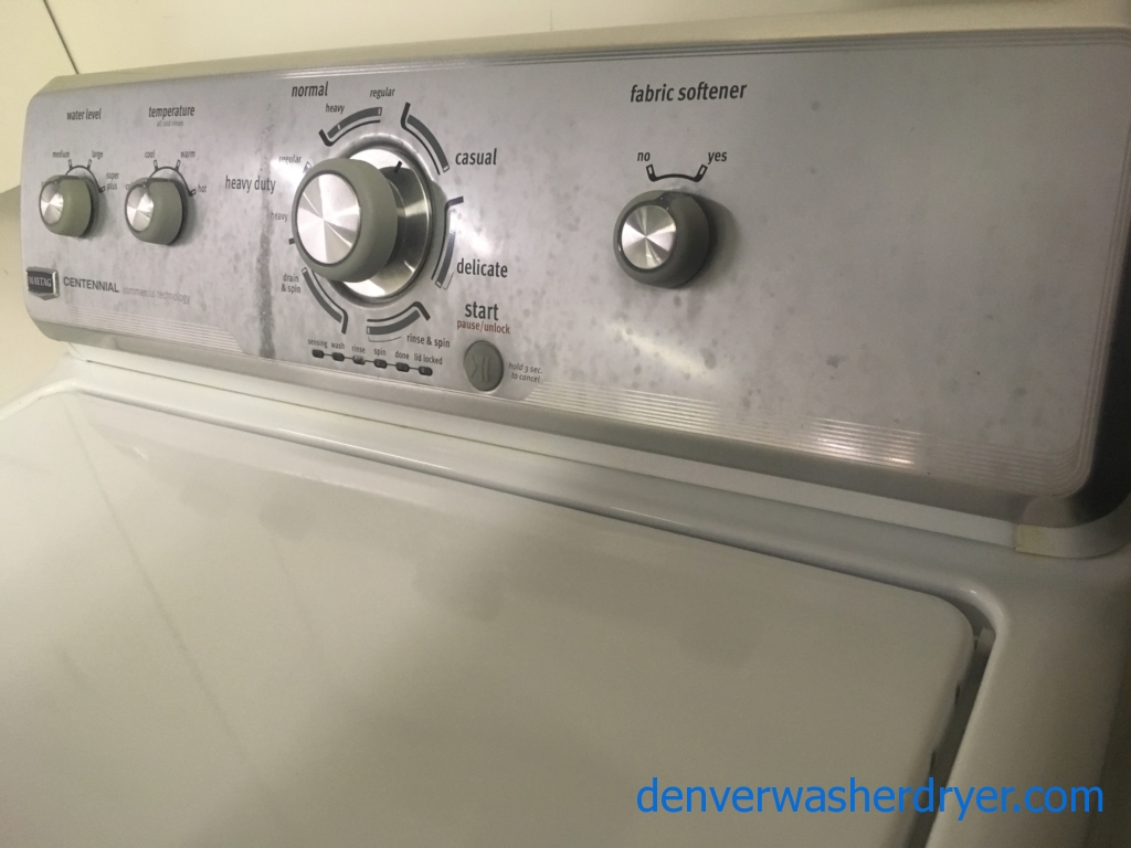 27″ Maytag Centennial Quality Refurbished Top-Load Washer w/Agitator, 1-Year Warranty