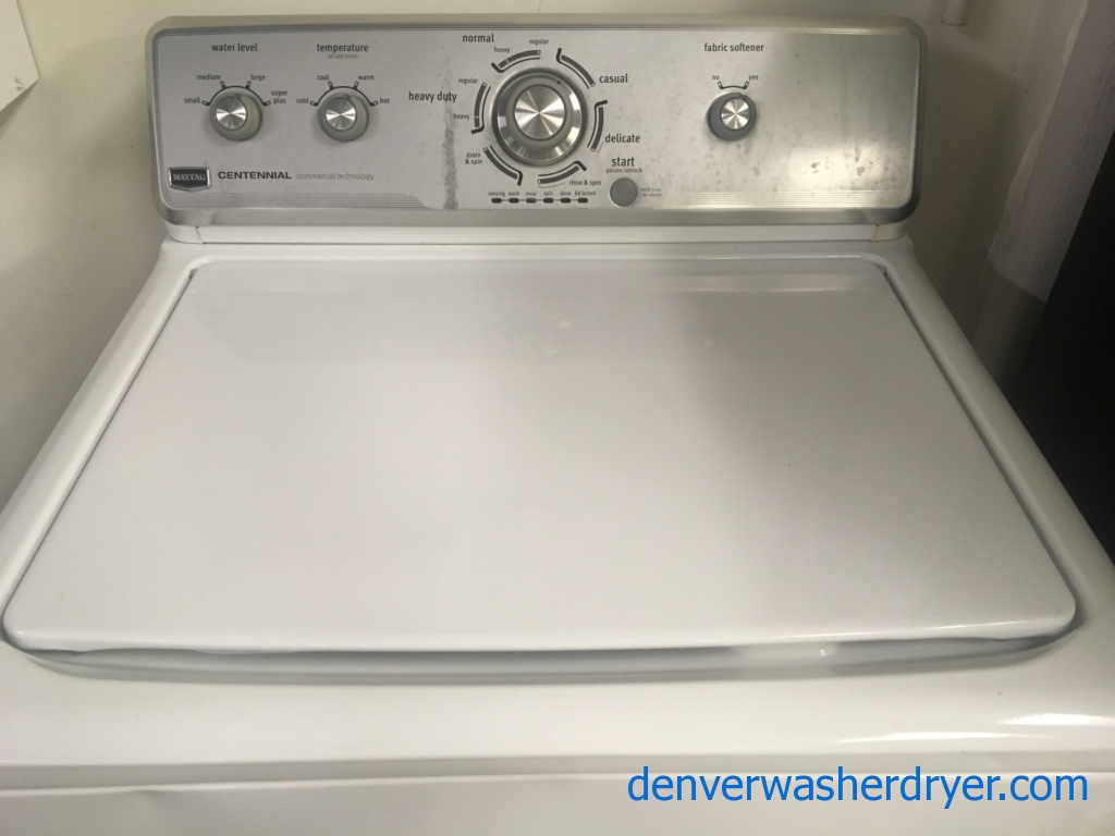 27″ Maytag Centennial Quality Refurbished Top-Load Washer w/Agitator, 1-Year Warranty