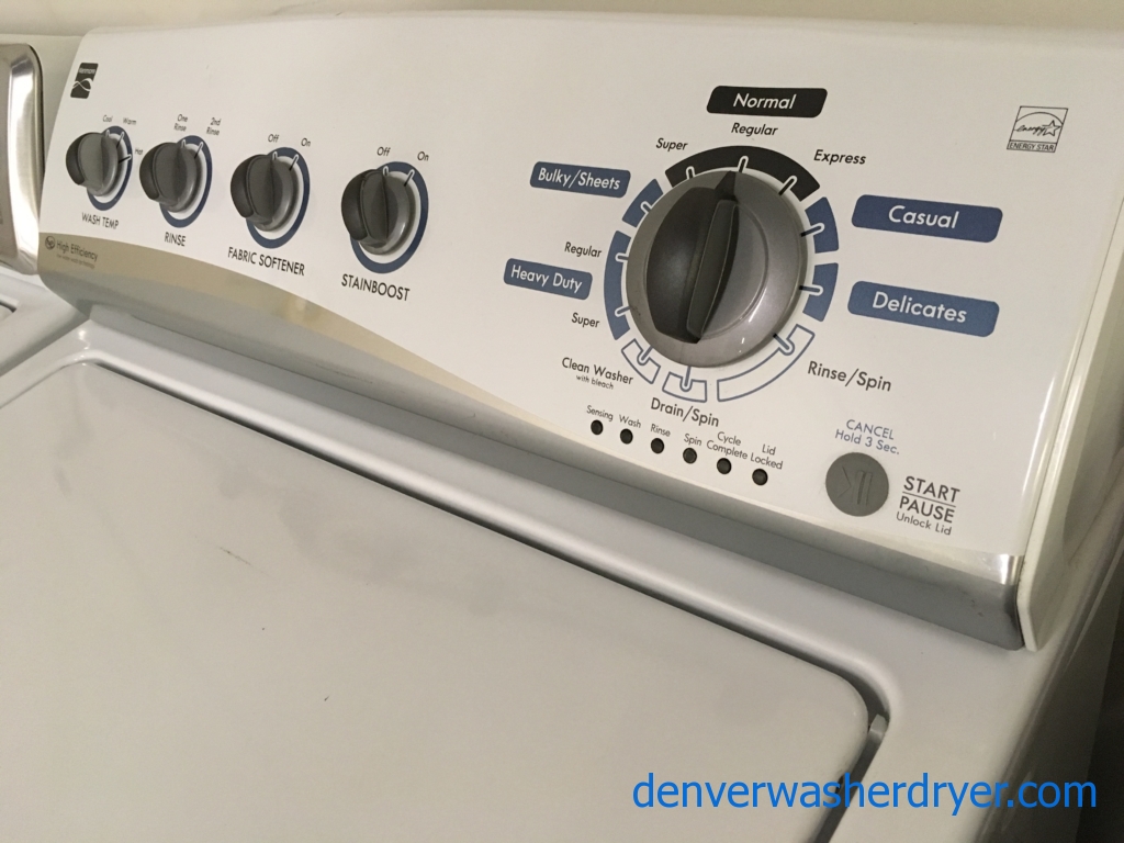 Quality Refurbished Kenmore HE Top-Load Washer, 1-Year Warranty