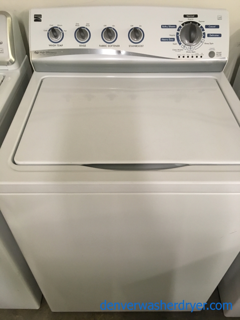 Quality Refurbished Kenmore HE Top-Load Washer, 1-Year Warranty