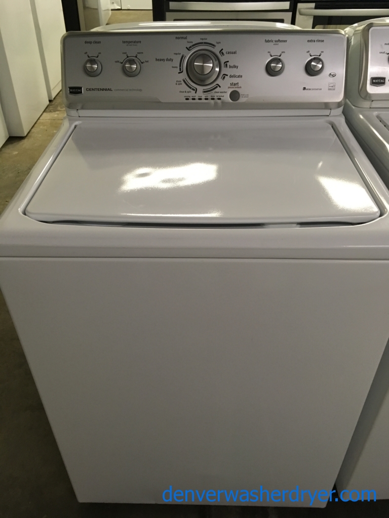 Maytag Centennial 27″ Quality Refurbished Top-Load Washer, 1-Year Warranty