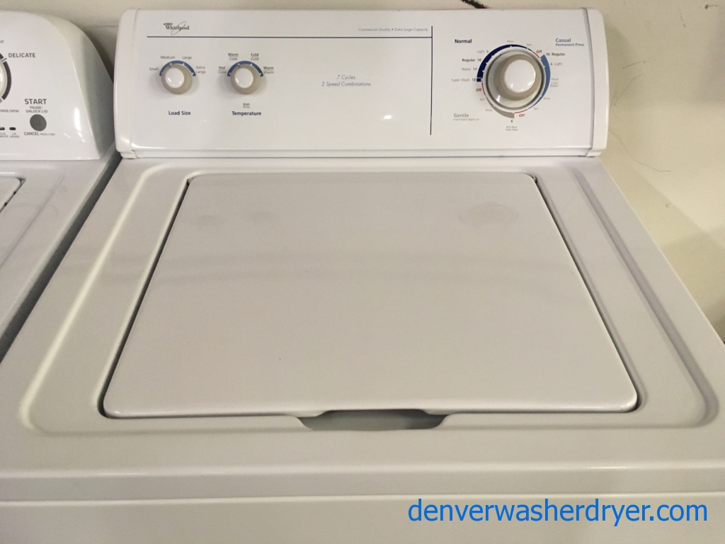 Large Images for XL Capacity Quality Refurbished DirectDrive 27″ Whirlpool TopLoad Washer w