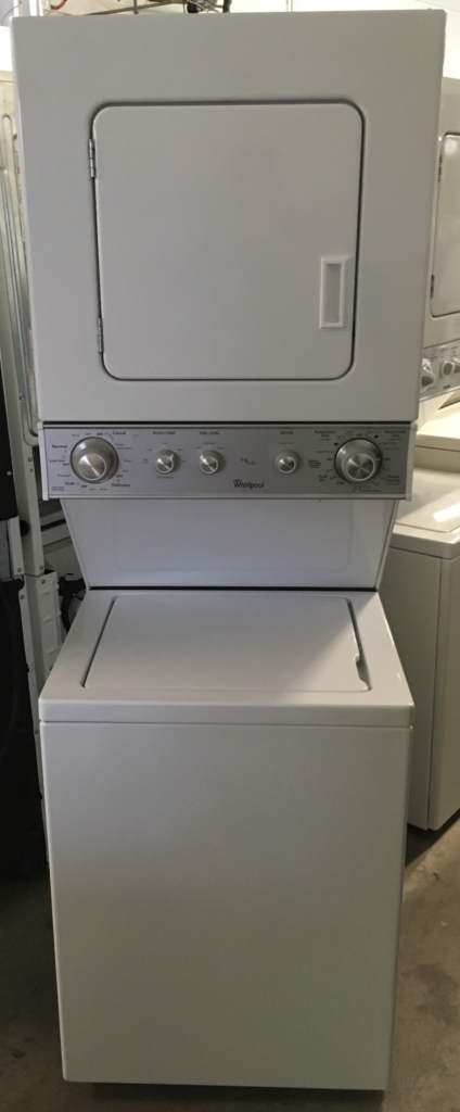 Near-New Whirlpool Unitized Washer/Dryer Combo, 24″ Wide, Electric, Direct-Drive, 1-Year Warranty!