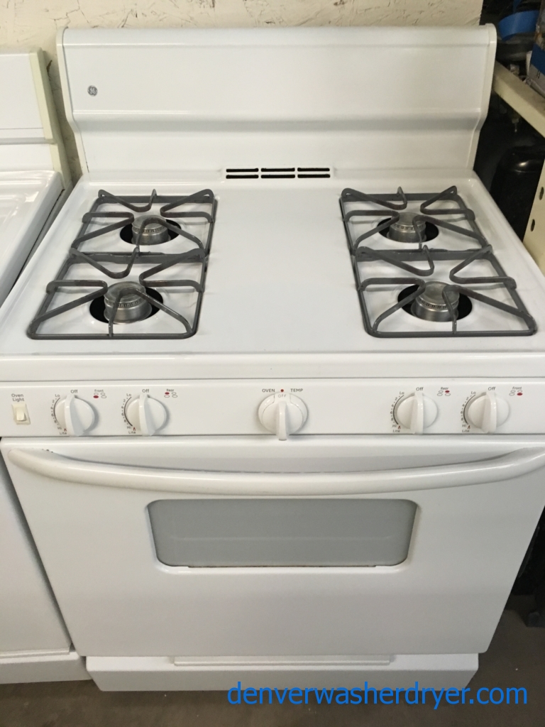 Large Images for Used Freestanding 30″ GE *GAS* Range, 4Burner Stove