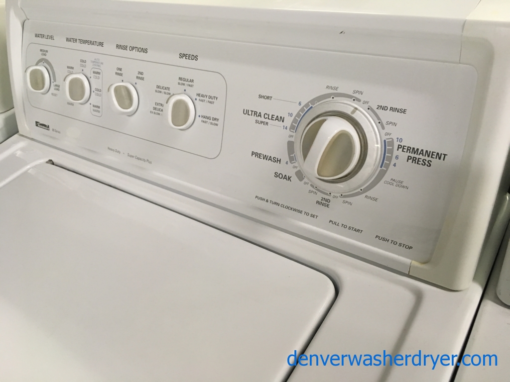 The Best Set Ever Made! Kenmore Washer Dryer Set, Direct-Drive, Heavy-Duty, Electric, Quality Refurbished! 1-Year Warranty!
