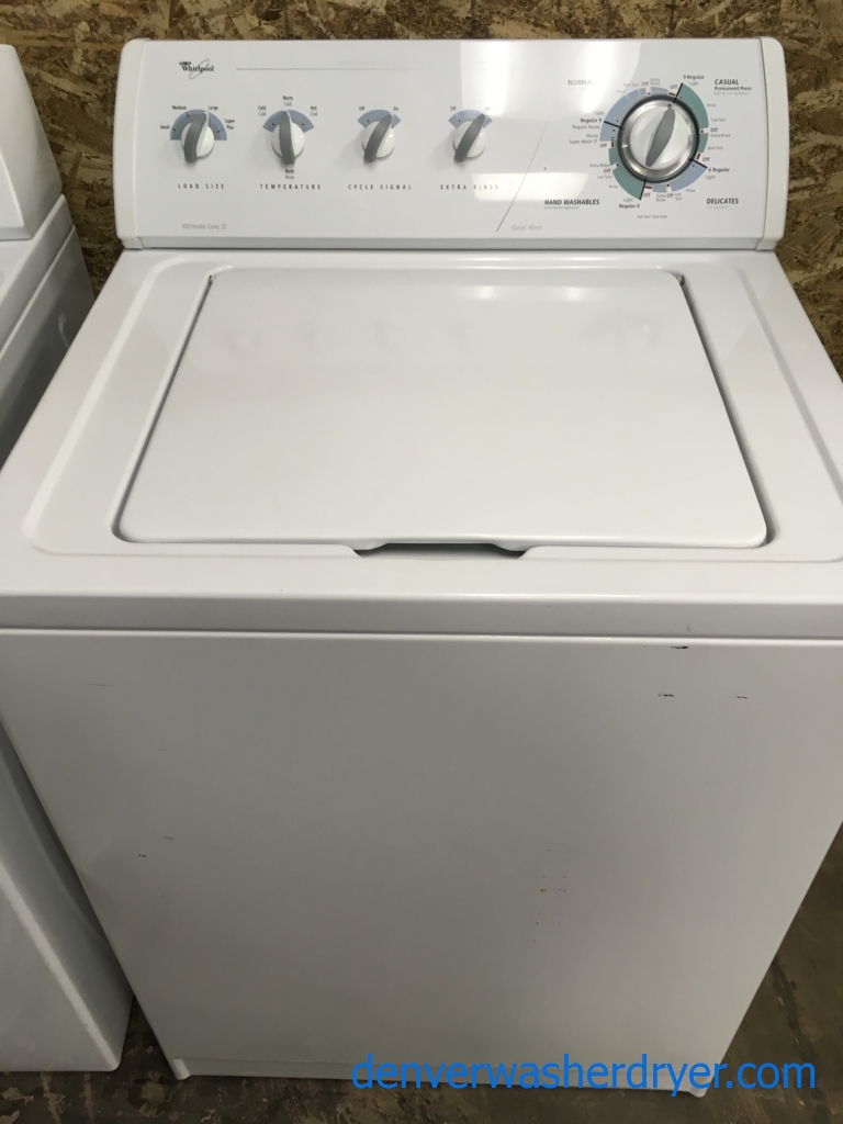 Heavy-Duty Quality Refurbished Whirlpool Top-Load Direct-Drive Washer, 1-Year Warranty