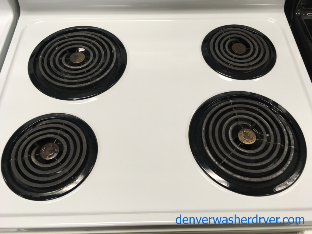 Large Images for 30″ GE Spectra Electric CoilTop Range, 1Year