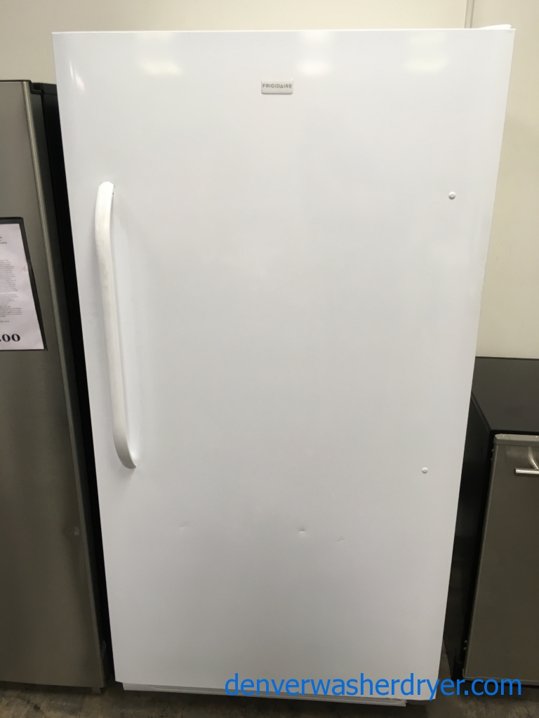 34″ Frigidaire Upright Freezer, 16.6 Cu. Ft., 1-Year Warranty