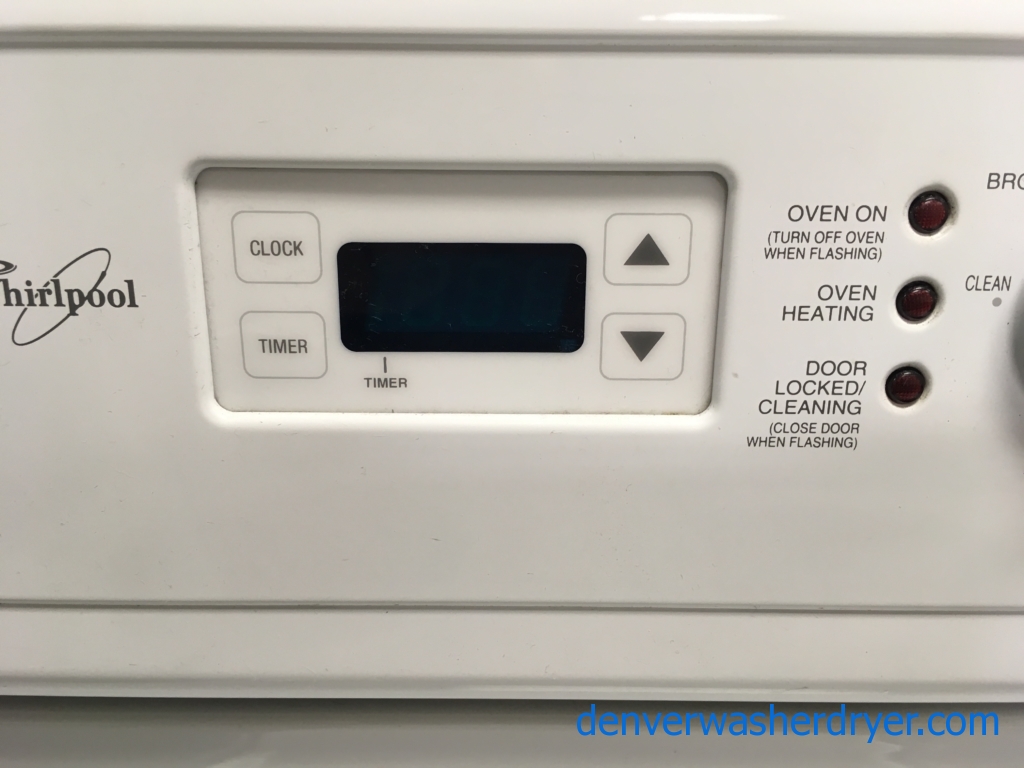 Whirlpool 30″ Free-Standing Electric Coil-Top Range, 1-Year Warranty