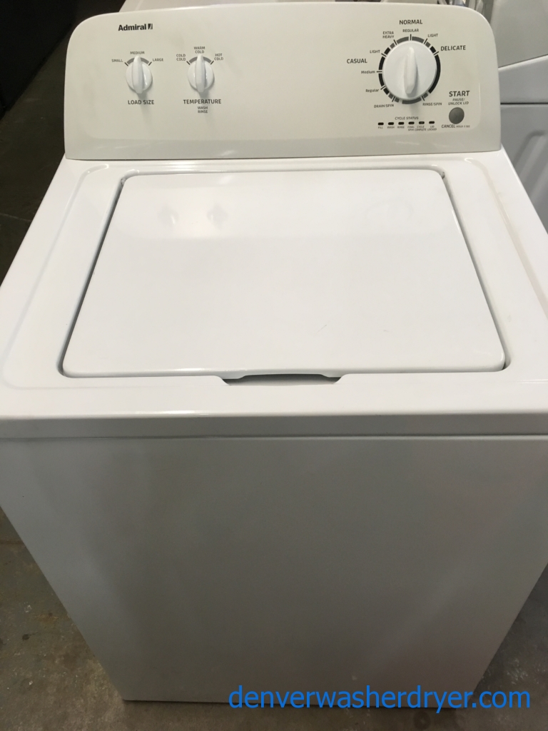 Admiral (Maytag) Top-Load Washing Machine, 1-Year Warranty