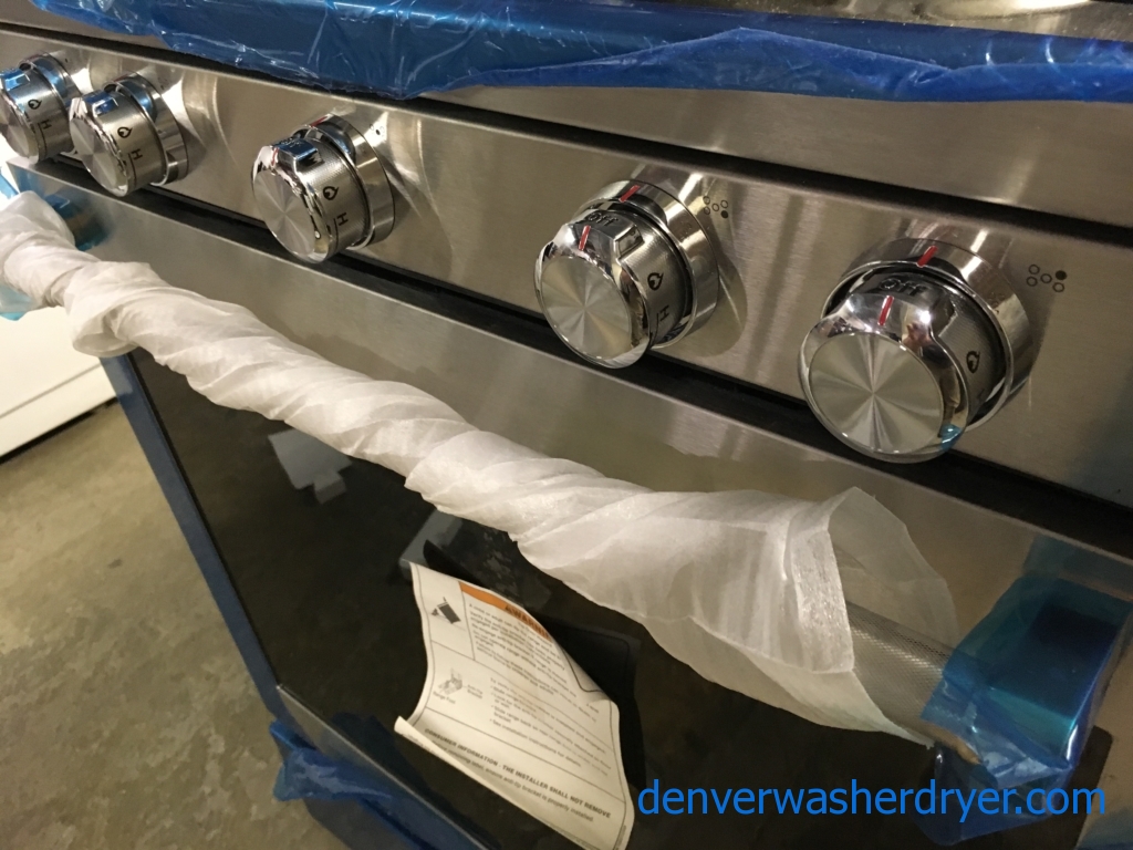 Brand-New 30″ KitchenAid 5-Burner *GAS* Range, 90-Day Warranty