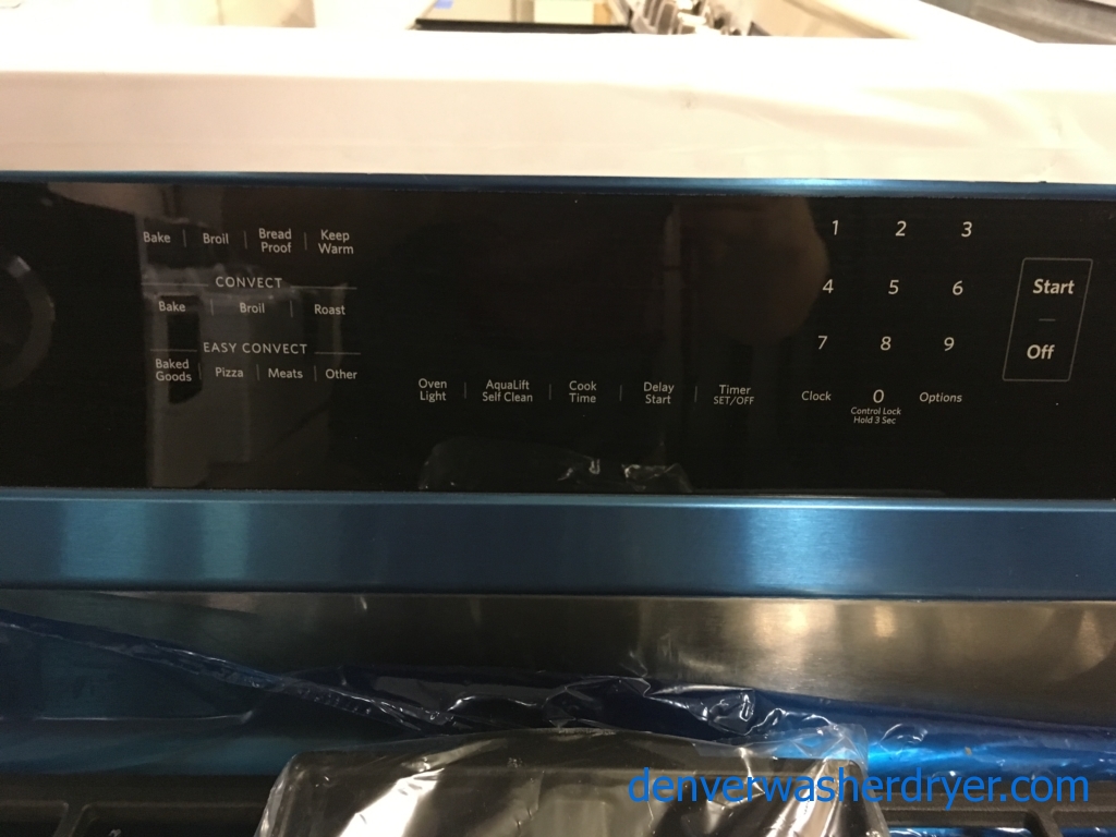 Brand-New 30″ KitchenAid 5-Burner *GAS* Range, 90-Day Warranty