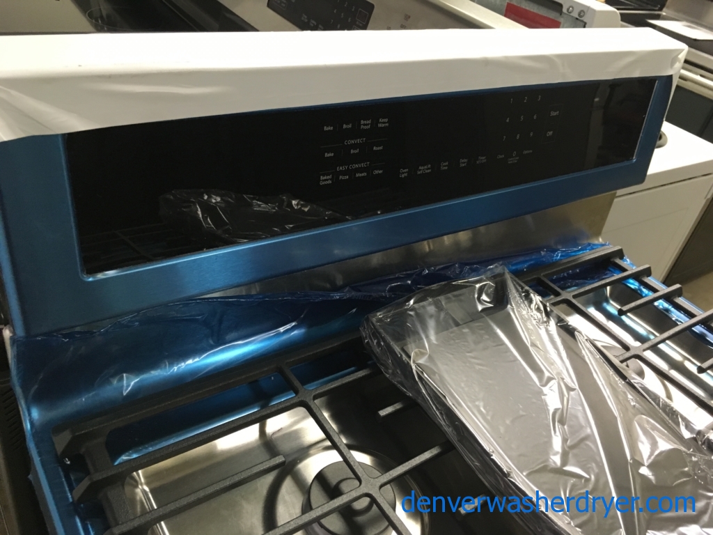 Brand-New 30″ KitchenAid 5-Burner *GAS* Range, 90-Day Warranty