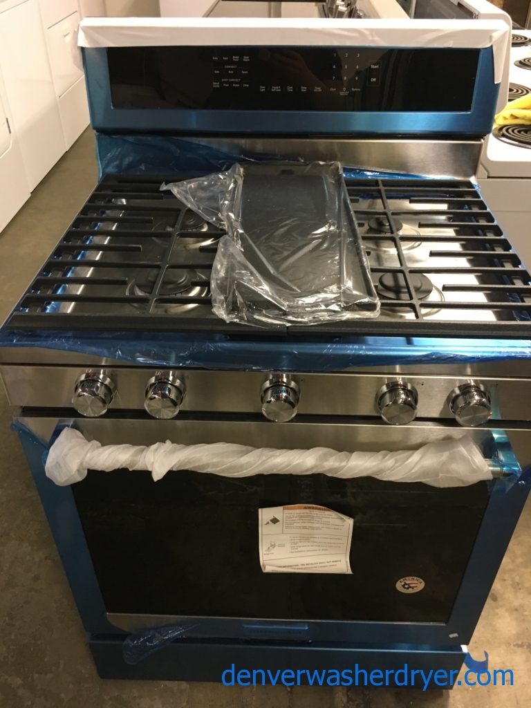 Brand-New 30″ KitchenAid 5-Burner *GAS* Range, 90-Day Warranty
