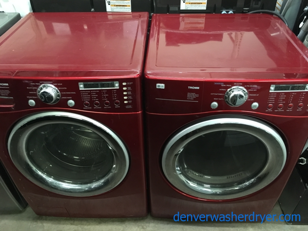 Large Images for 27″ Wild Cherry Colored LG FrontLoad Stackable Direct