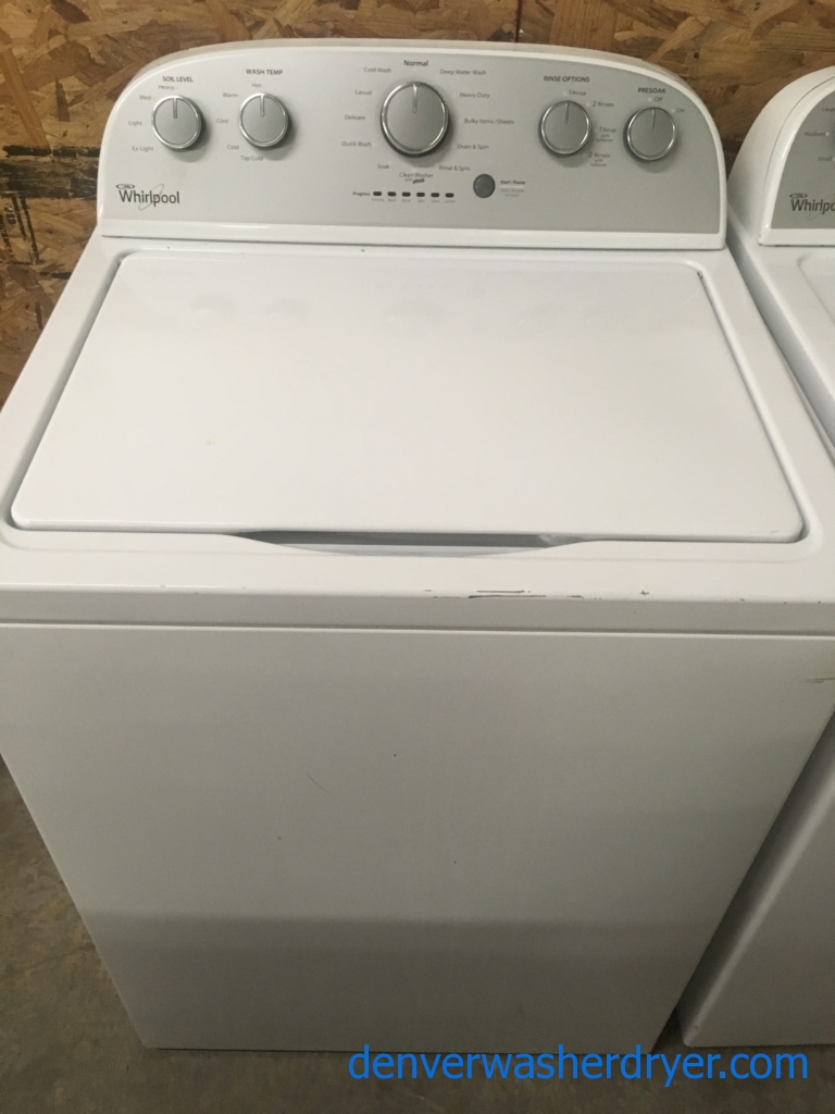 Large Images for 27″ Whirlpool Quality Refurbished TopLoad HE Washer