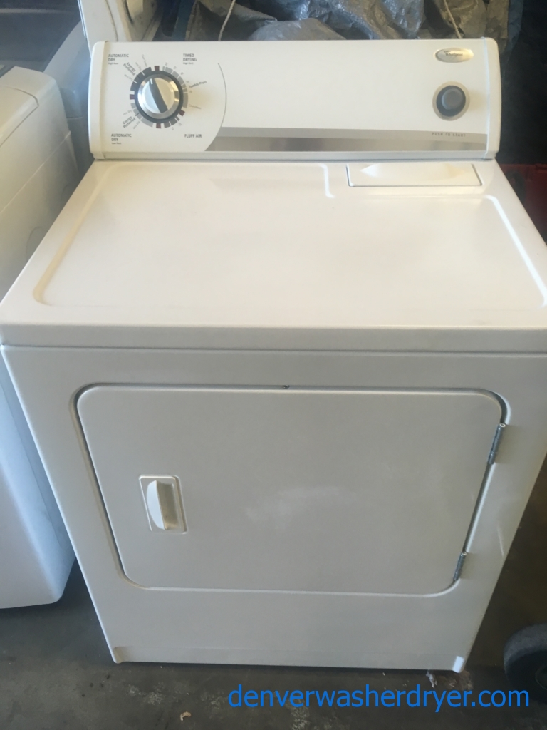 Large Images for 29″ Whirlpool Electric Dryer, 1Year Warranty 4445