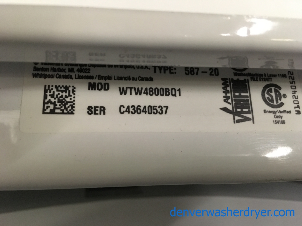 Quality Refurbished Roper Direct-Drive Washer, 1-Year Warranty