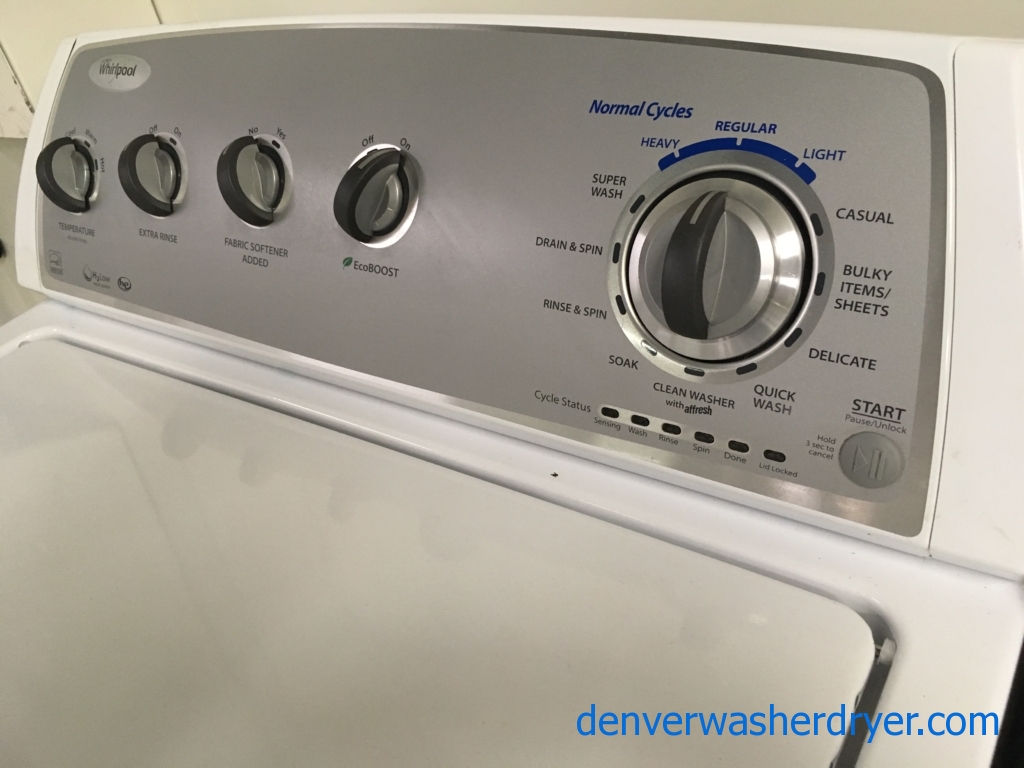 Quality Refurbished Whirlpool Top-Load Washer, 1-Year Warranty