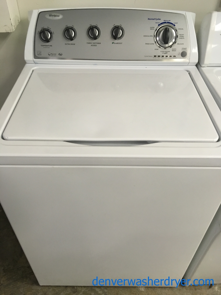 Quality Refurbished Whirlpool Top-Load Washer, 1-Year Warranty