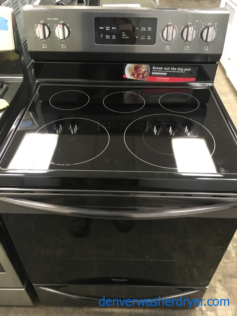 Large Images for BrandNew Black Stainless Frigidaire 30″ FreeStanding