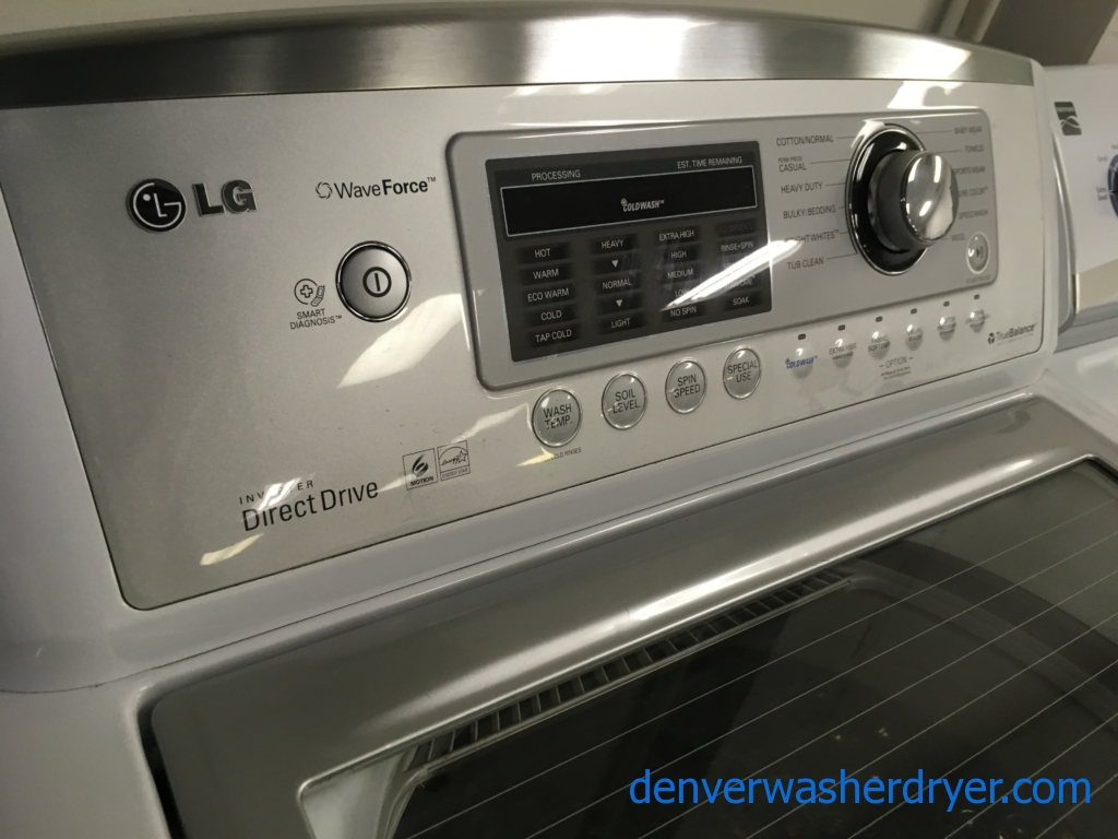 LG Top-Load HE Washing Machine, Direct-Drive, Energy Star, 4.5 Cu. Ft., White, 1-Year Warranty!