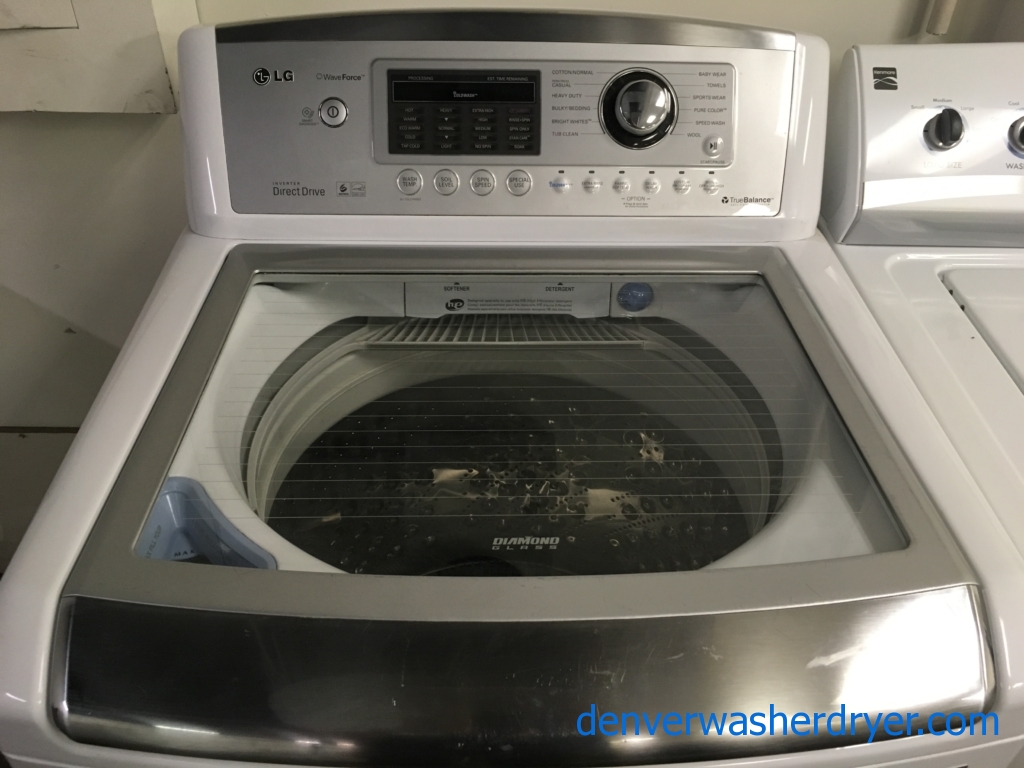 LG Top-Load HE Washing Machine, Direct-Drive, Energy Star, 4.5 Cu. Ft., White, 1-Year Warranty!