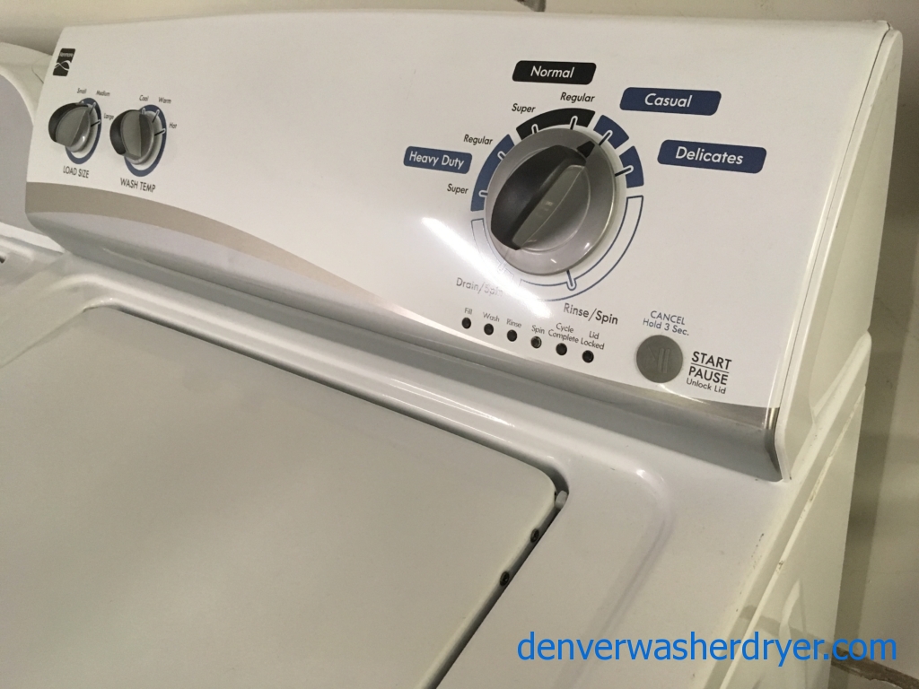 Full-Size Kenmore Washing Machine, Agitator, Quality Refurbished, 1-Year Warranty