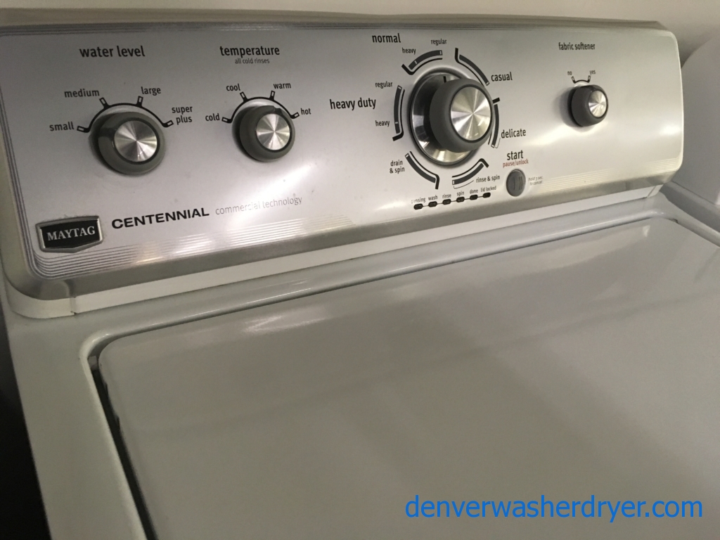 Top-Load Maytag Washing Machine with Agitator, Commercial Technology, Quality Refurbished, 1-Year Warranty!