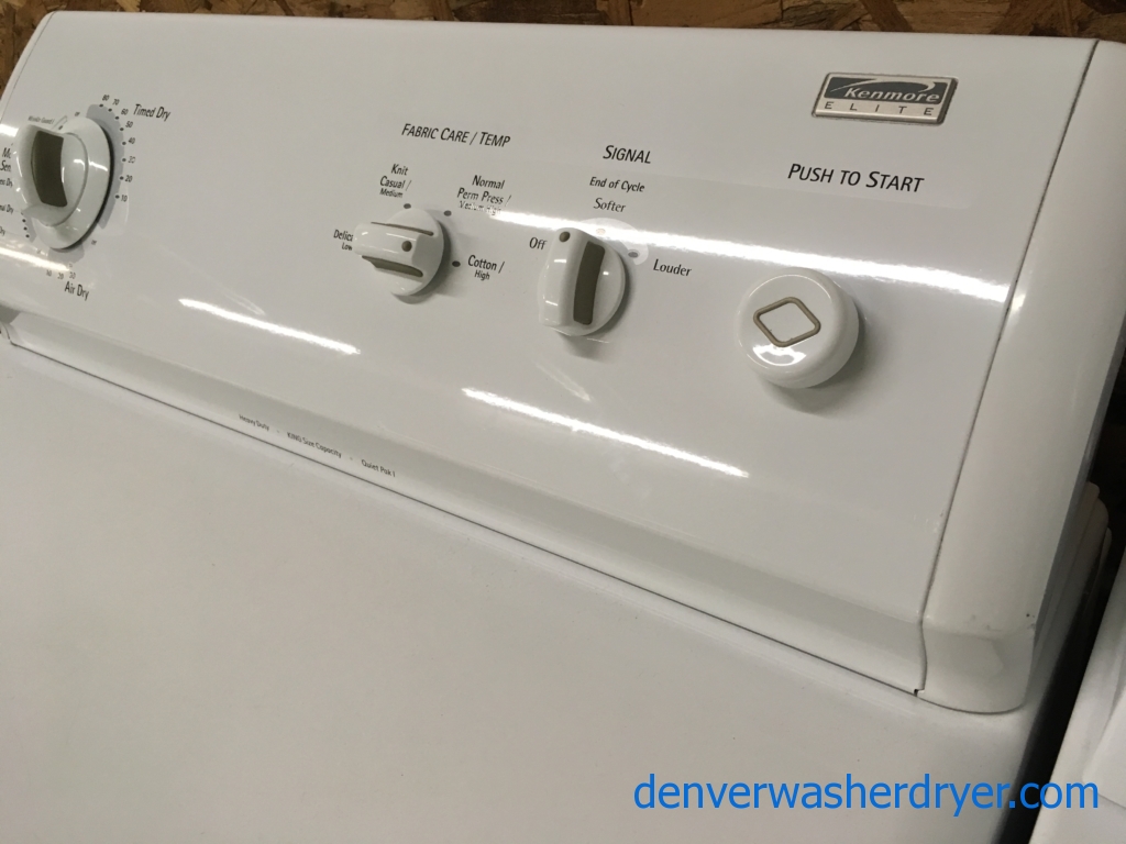 27″ Kenmore (Whirlpool) Electric Dryer, KING Size Capacity, Quality Refurbished, 1-Year Warranty!