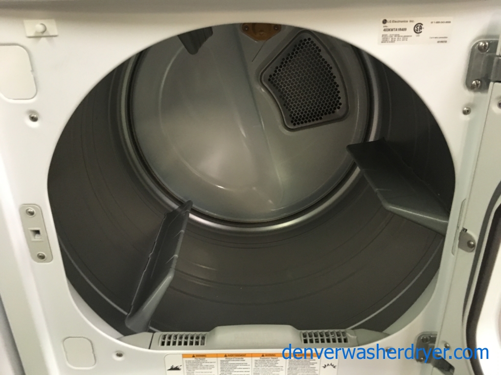 LG Top-Load Front-Control Washer Dryer Set, Electric, HE, Energy Star, Direct-Drive, 1-Year Warranty