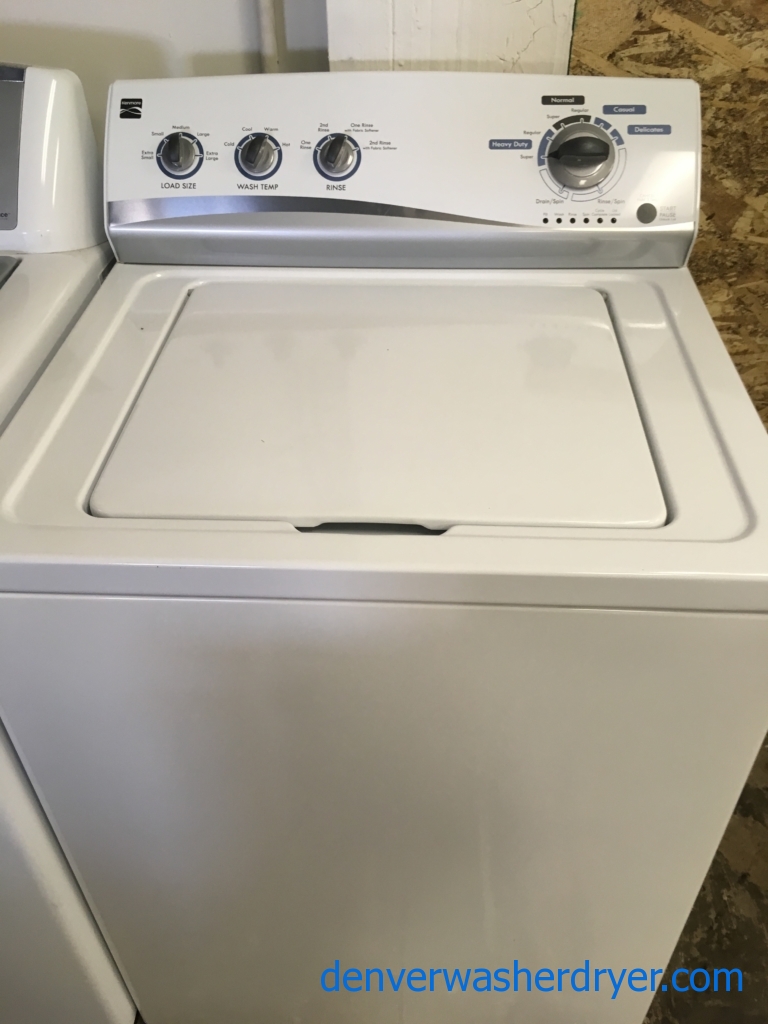 Quality Refurbished Kenmore Top-Load Washer w/Agitator, 1-Year Warranty