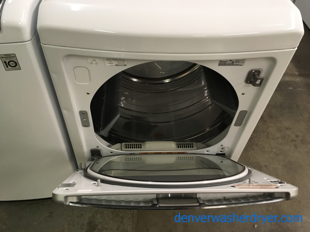 Brand New LG Top-Load HE Direct-Drive Washer, *GAS* HE Dryer, Mega Capacity, 1-Year Warranty