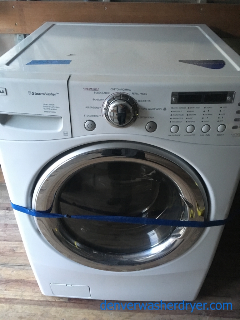 LG Front-Load Washer, White