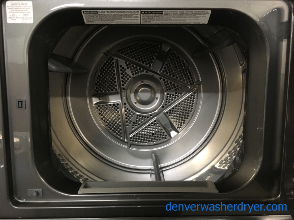 Full-Sized, 27″, Unitized, HE, Slate, 220V, Frigidaire Stacker, Quality Refurbished, 1-Year Warranty!