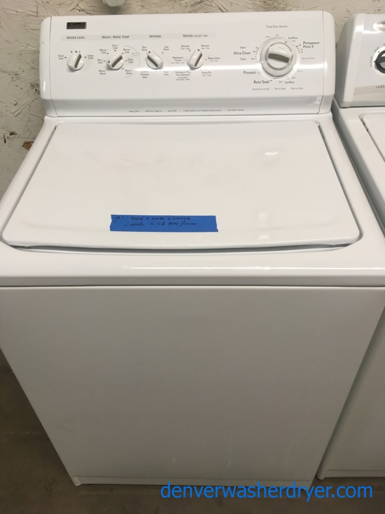 Heavy-Duty Kenmore Elite Set, Direct-Drive Washer, 27″ 220V Dryer, 2-Year Warranty