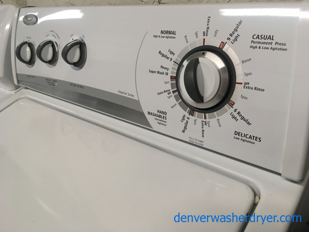 Wonderful Whirlpool Direct-Drive Washer, Heavy-Duty, Super Capacity Quality Refurbished, 1-Year Warranty!