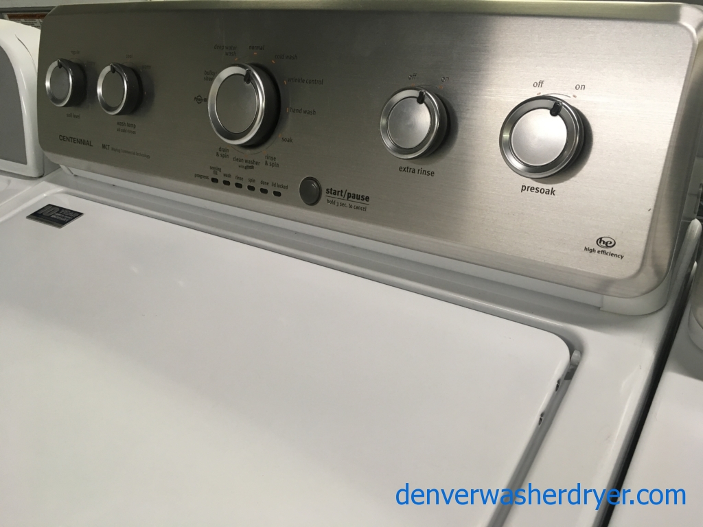 Maytag Commercial Technology Washer/ Dryer Set, HE, Energy Star, Quality Refurbished, 1-Year Warranty!