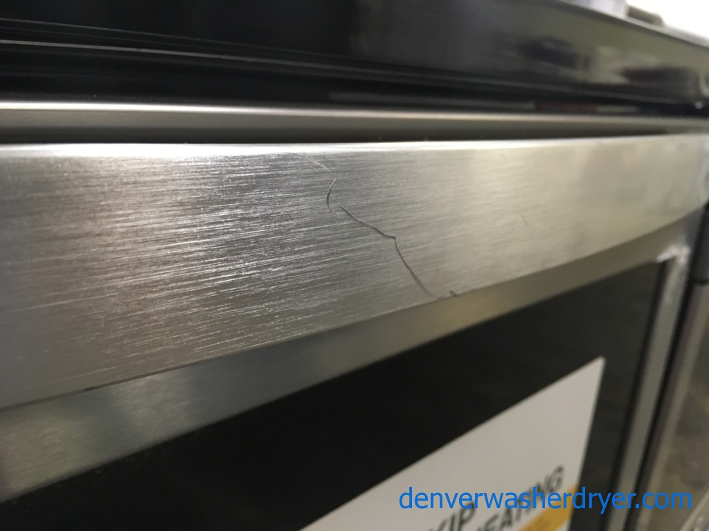 New! Whirlpool Glass-Top 30″ Stainless Electric Range, 1-Year Warranty!