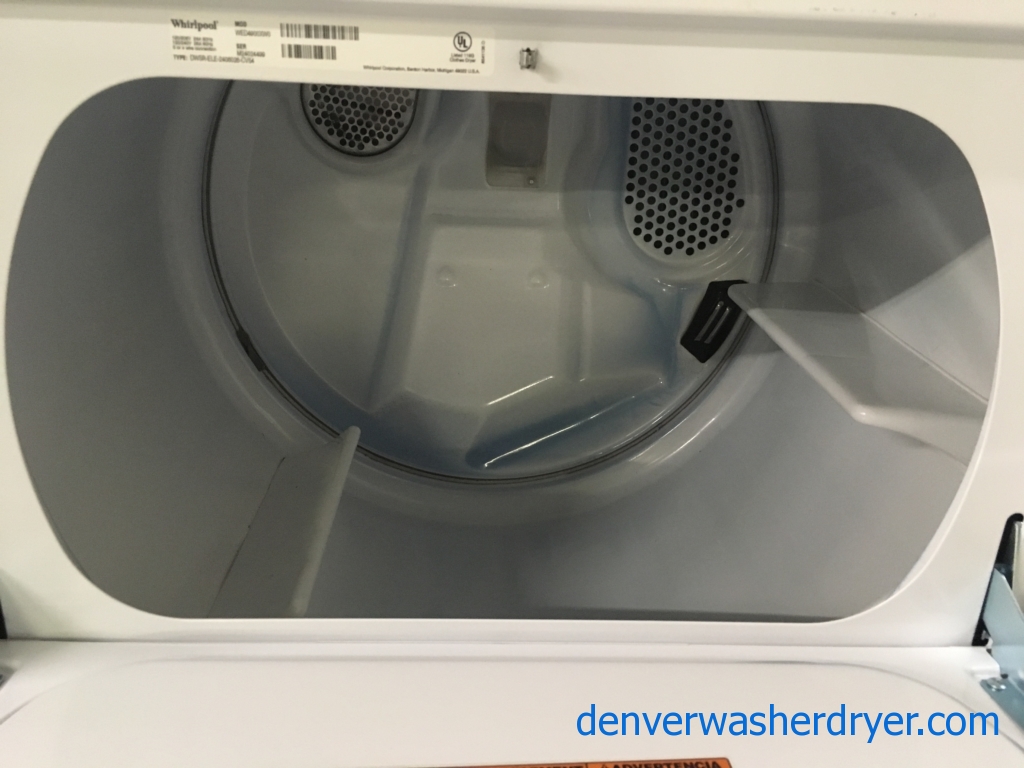Rare! Whirlpool HE Electric Dryer, 29″ Wide, Quality Refurbished, 1-Year Warranty!