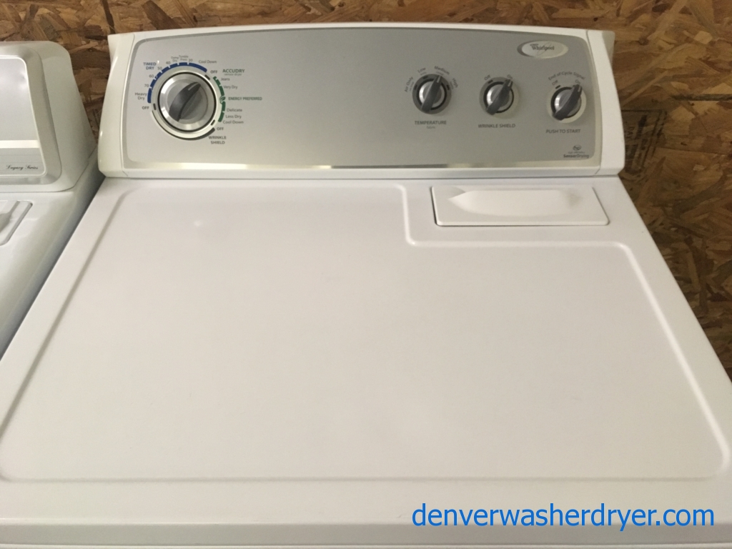 Rare! Whirlpool HE Electric Dryer, 29″ Wide, Quality Refurbished, 1-Year Warranty!