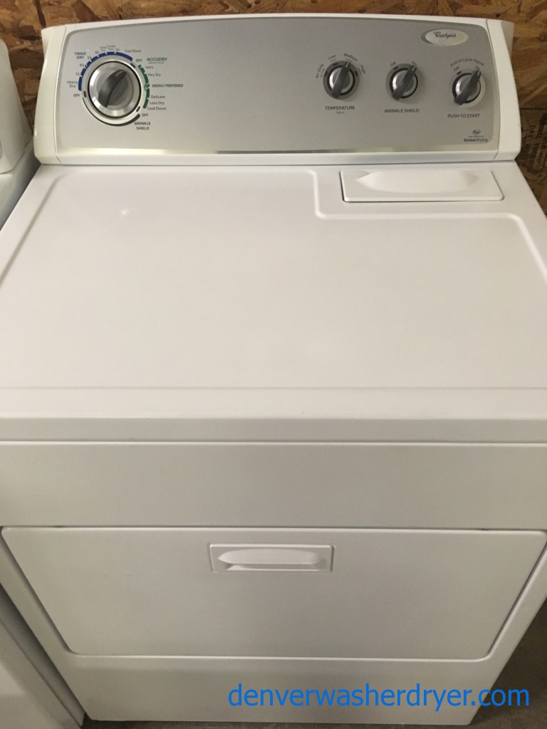 Large Images for Rare! Whirlpool HE Electric Dryer, 29″ Wide, Quality