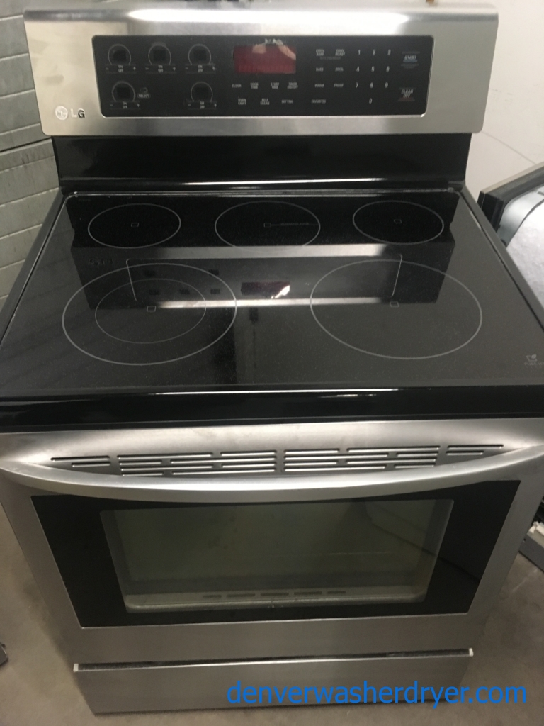 LG Stainless, Glass top Range