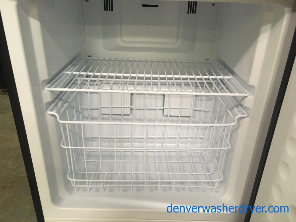 NEW! Insignia (Magic Chef) Refrigerator, 10.0 Cu. Ft., & Used Samsung Stainless Glass-Top Range, 1-Year Warranty!